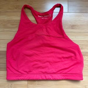 Outdoor Voices TechSweat crop top in Scarlet